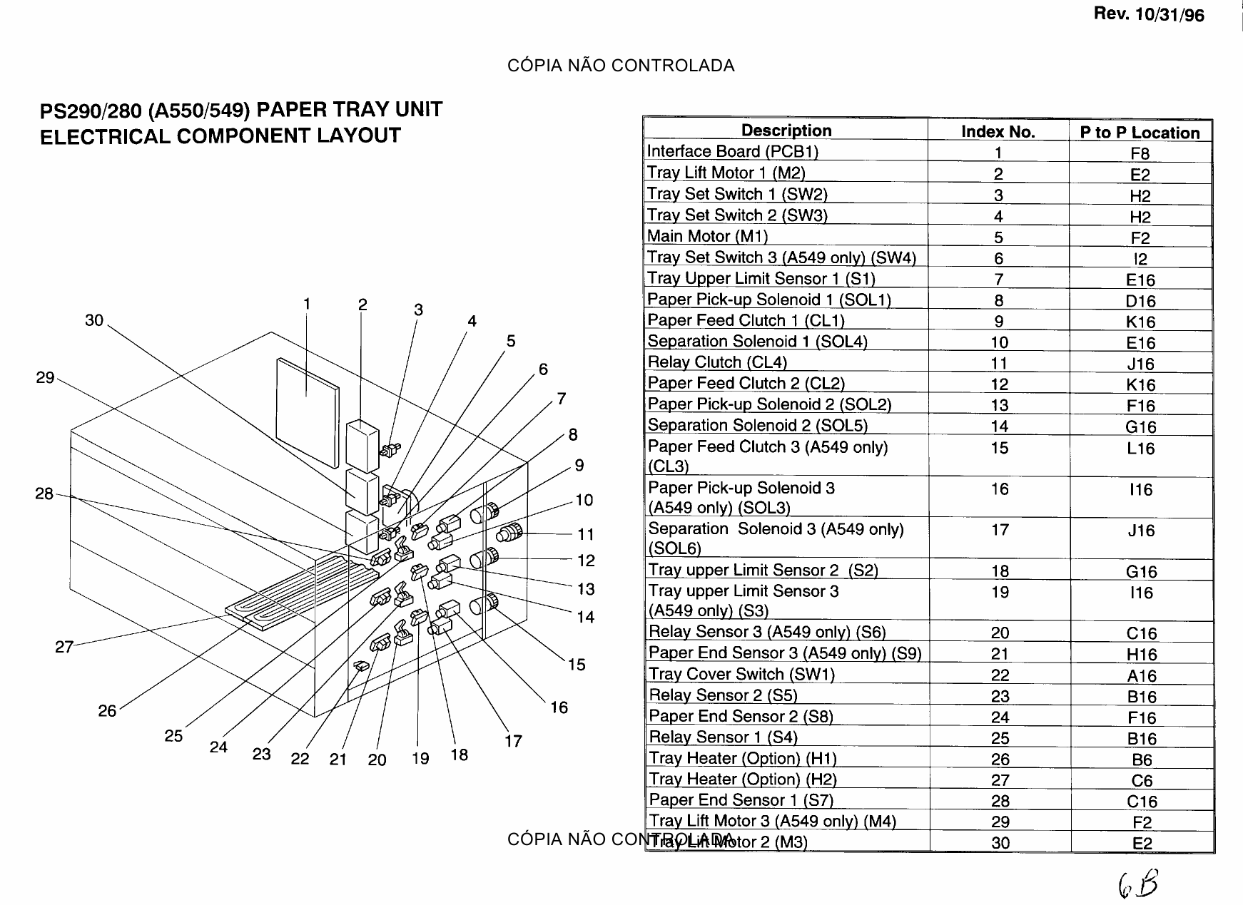 RICOH Aficio 2003 2103 2203 A166 A187 A189 Circuit Diagram-4